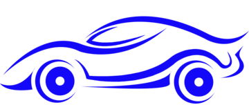 Blue Car Spare Parts Logo